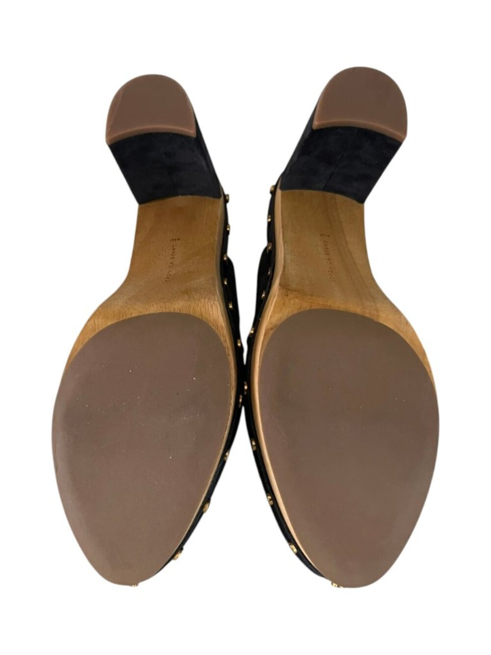 NWOT Blue Suede Veronica Beard Giles Clogs - Picture 3 of 4